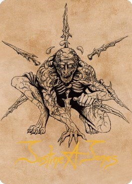 Bhaal, Lord of Murder Art Card - Gold Stamped Signature