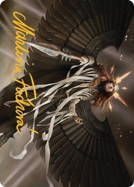 Angel of Suffering Art Card - Gold Stamped Signature