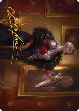 Evelyn, the Covetous Art Card - Gold Stamped Signature