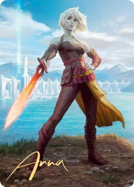Nahiri, Heir of the Ancients Art Card - Gold Stamped Signature