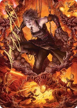 Nahiri, Heir of the Ancients Art Card - Gold Stamped Signature