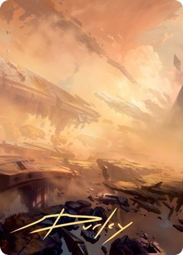 Plains Art Card - Gold Stamped Signature