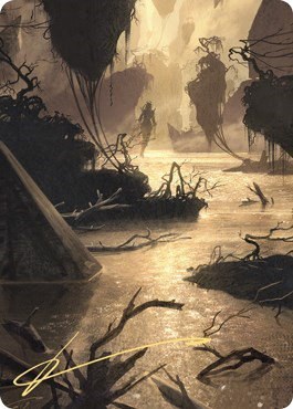 Murkwater Pathway Art Card - Gold Stamped Signature