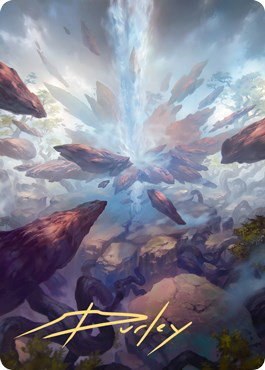 Prismatic Vista Art Card - Gold Stamped Signature