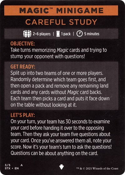 Magic Minigame: Careful Study - Normal Magic Minigame Careful 