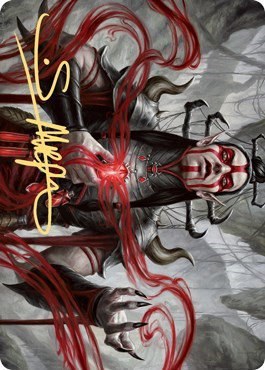 Malakir Blood-Priest Art Card - Gold Stamped Signature