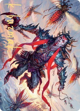 Scion of the Swarm Art Card - Gold Stamped Signature