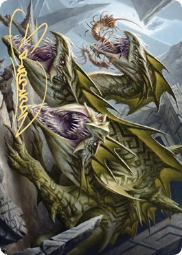 Grakmaw, Skyclave Ravager Art Card - Gold Stamped Signature