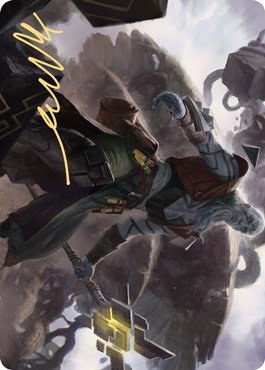Orah, Skyclave Hierophant Art Card - Gold Stamped Signature