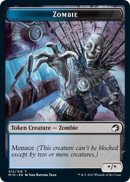 Zombie (015) Token - Normal Zombie 015 Token