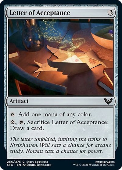 Letter of Acceptance - Foil
