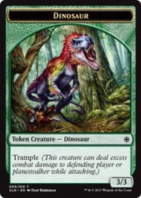 Dinosaur // Treasure (009) Double-Sided Token