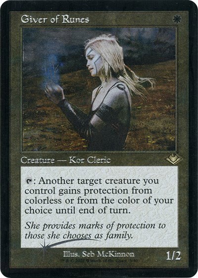 Giver of Runes - Retro Frame Foil Etched