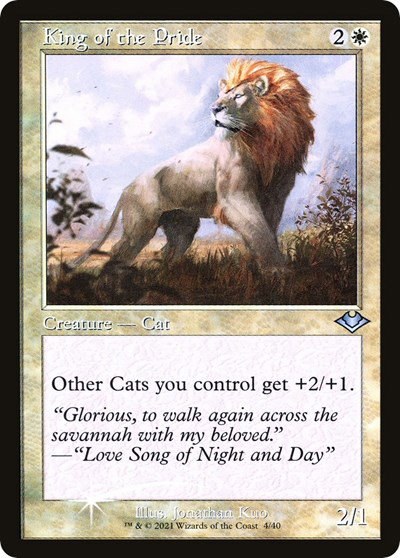 King of the Pride - Retro Frame