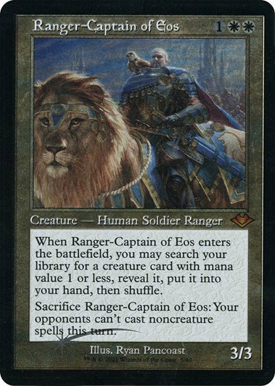 Ranger-Captain of Eos - Retro Frame Foil Etched