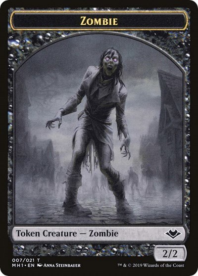 Zombie // Golem Double-Sided Token