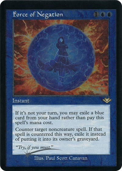 Force of Negation - Retro Frame Foil Etched