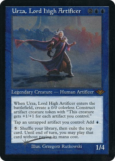 Urza, Lord High Artificer - Retro Frame Foil Etched