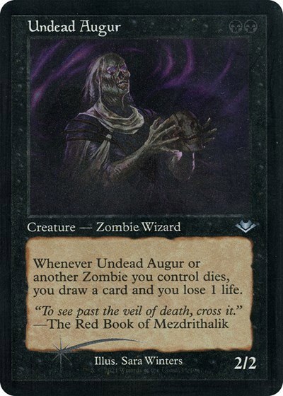 Undead Augur - Retro Frame Foil Etched
