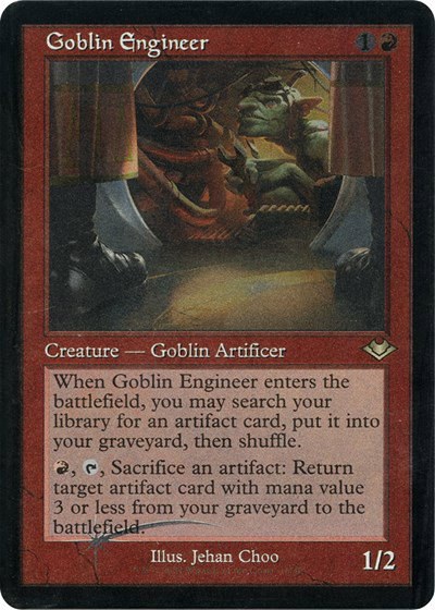 Goblin Engineer - Retro Frame Foil Etched
