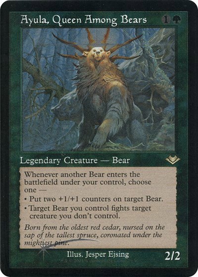 Ayula, Queen Among Bears - Retro Frame Foil Etched