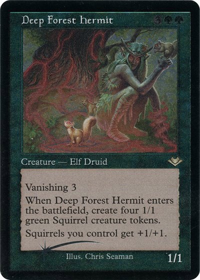 Deep Forest Hermit - Retro Frame Foil Etched