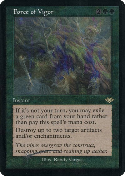 Force of Vigor - Retro Frame Foil Etched