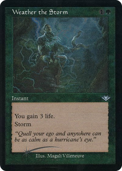 Weather the Storm - Retro Frame Foil Etched