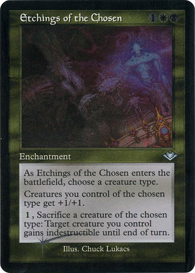 Etchings of the Chosen - Retro Frame Foil Etched