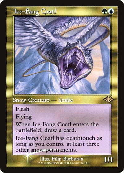 Ice-Fang Coatl - Retro Frame