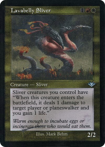 Lavabelly Sliver - Retro Frame Foil Etched