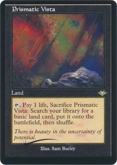 Prismatic Vista - Retro Frame Foil Etched
