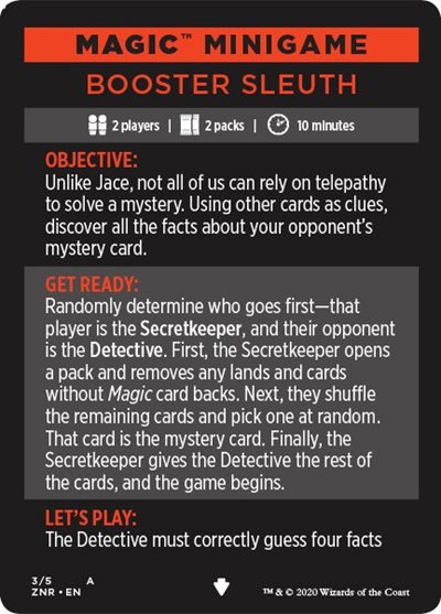 Magic Minigame: Booster Sleuth - Normal Magic Minigame Booster 