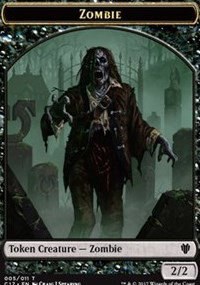 Zombie // Gold Double-Sided Token