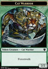 Cat Warrior // Rat Double-Sided Token