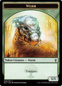 Saproling // Wurm Double-Sided Token