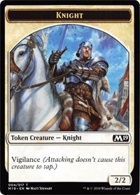 Knight // Zombie Double-Sided Token