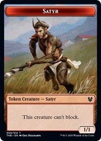 Satyr // Wolf Double-Sided Token