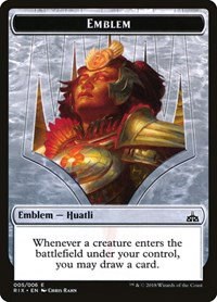 Emblem - Huatli, Radiant Champion - Normal Emblem Huatli Radiant C
