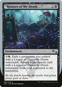 "Rumors of My Death . . ." - Foil