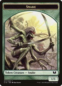Snake (017) // Saproling Double-Sided Token