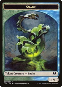Snake (021) // Saproling Double-Sided Token