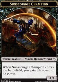 Sunscourge Champion // Zombie Double-Sided Token