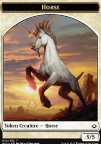 Horse // Warrior Double-sided Token