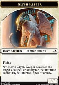 Glyph Keeper // Warrior Double-Sided Token