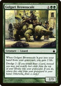 Golgari Brownscale - Foil