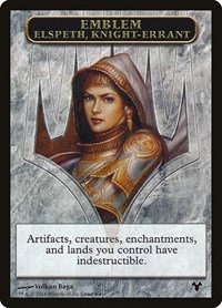 Emblem - Elspeth, Knight-Errant // Soldier Double-Sided Token