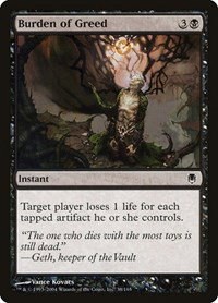 Burden of Greed - Foil