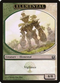 Elemental Token - Green White