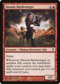 Akoum Battlesinger - Foil